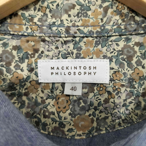 マッキントッシュフィロソフィー MACKINTOSH PHILOSOPHY フラップポケット 長袖シャツ メンズ 40