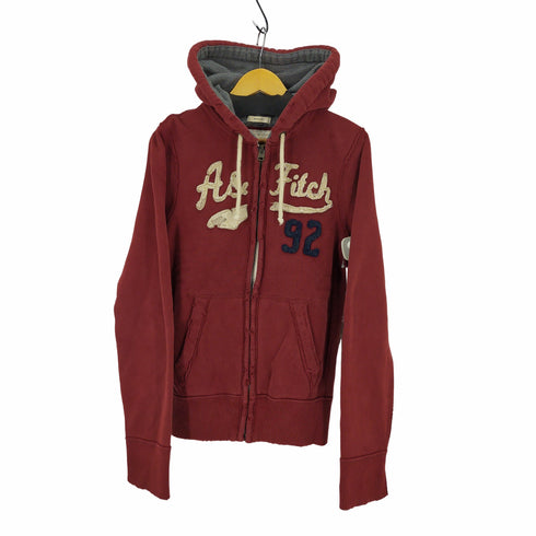 アバクロンビーアンドフィッチ Abercrombie & Fitch MUSCLE ダメージ加工 ジップパーカー メンズ JPN:S