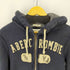アバクロンビーアンドフィッチ Abercrombie & Fitch MUSCLE ダメージ加工 ジップパーカー メンズ import:M