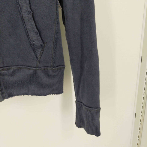 アバクロンビーアンドフィッチ Abercrombie & Fitch MUSCLE ダメージ加工 ジップパーカー メンズ import:M