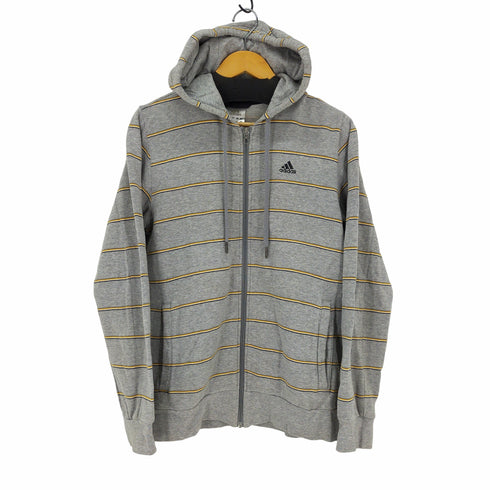 アディダス adidas 00S ボーダージップパーカー トレフォイルロゴ メンズ JPN:L