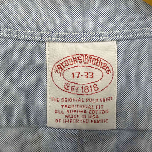ブルックスブラザーズ BROOKS BROTHERS TRADITIONAL FIT BDシャツ メンズ 17-33