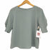 ナチュラルビューティーベーシック NATURAL BEAUTY BASIC タックスリーブブラウス五分袖 レディース JPN:S