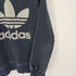 アディダス adidas ビックロゴデニムスウェット トレーナー トレフォイルロゴ メンズ FREE