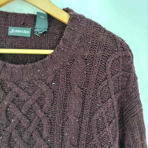 セントジョンズベイ ST.JOHNS BAY EXTRA GRANDE シルクアクリル ケーブルニット メンズ import:XL
