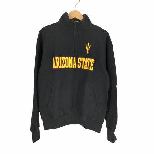 チャンピオン Champion ECOタグ カレッジロゴワッペン ハーフジップ スウェット メンズ import:M