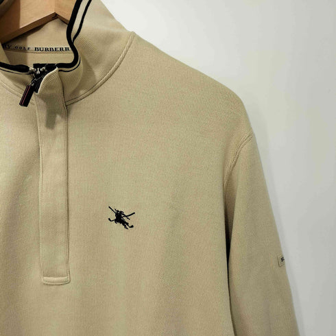 バーバリーゴルフ BURBERRY GOLF ワンポイント刺繍 ハーフジップスウェット メンズ import:M