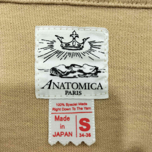 アナトミカ ANATOMICA ポケット クルーネック Tシャツ メンズ S