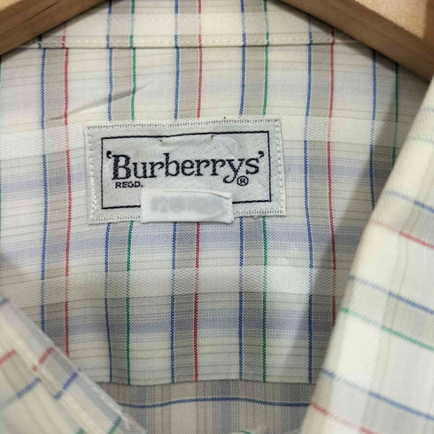 バーバリーズ BURBERRYS チェック柄 長袖シャツ ロングスリーブシャツ メンズ import:M