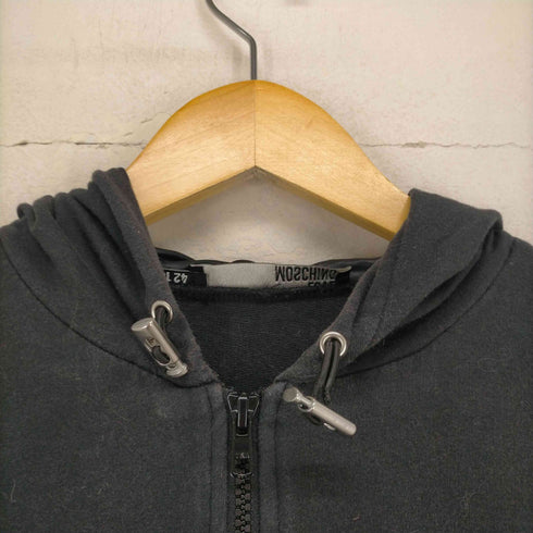ラブモスキーノ LOVE MOSCHINO スパンコール装飾ロゴジップアップパーカー レディース EUR:46