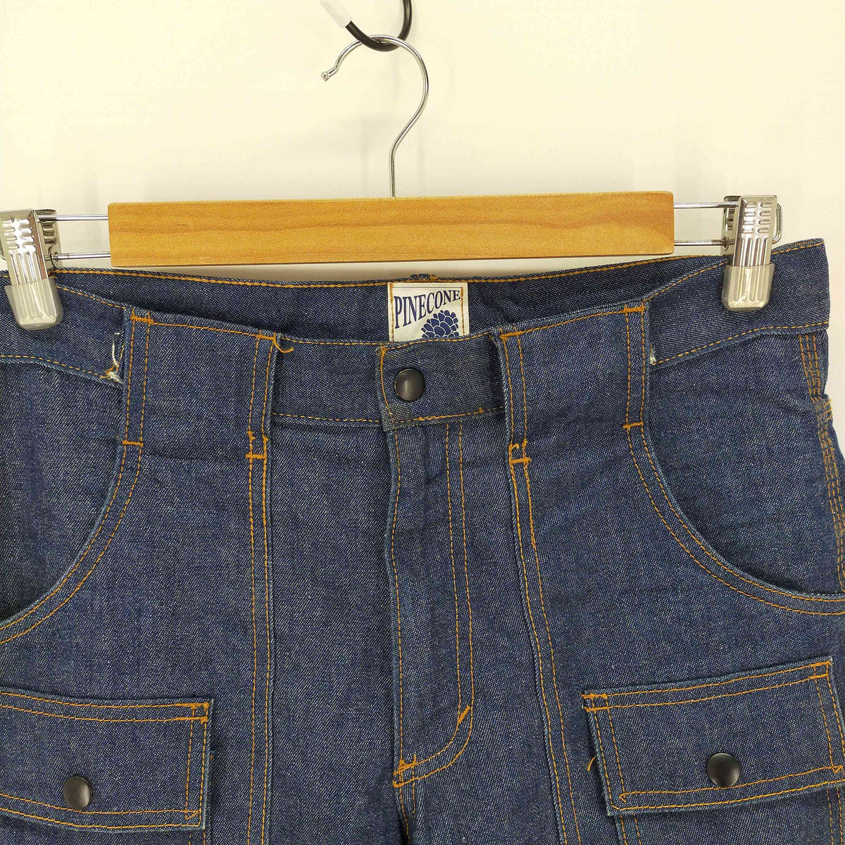 パインコーン PINECONE ブッシュデニムパンツ USA製 メンズ US：30-31 