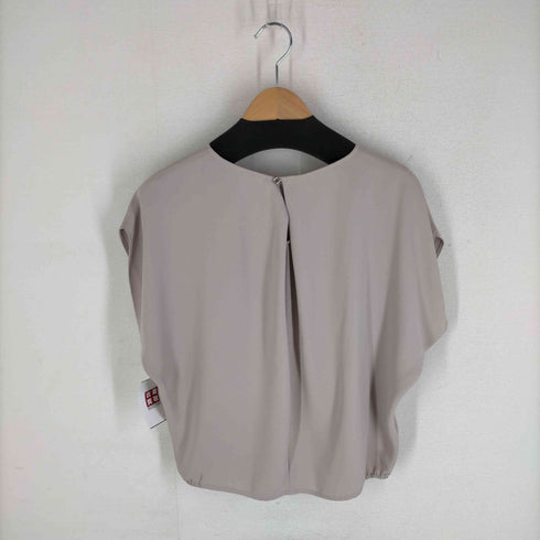 ユナイテッドアローズグリーンレーベルリラクシング UNITED ARROWS green label relaxing ダブルクロス トラップWST プルオーバー ブラウス -マシンウォッシャブル・防シワ- レディース