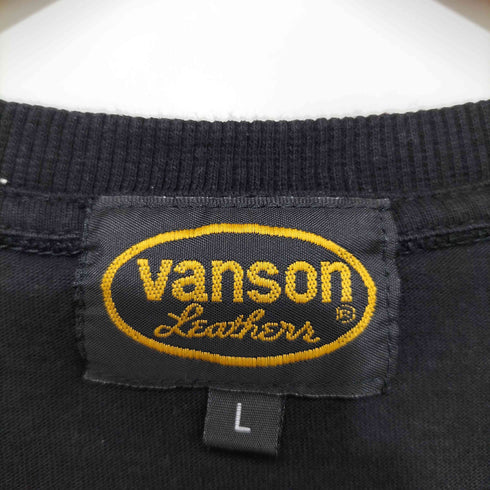 バンソン VANSON 両面プリント クルーネック Tシャツ メンズ L