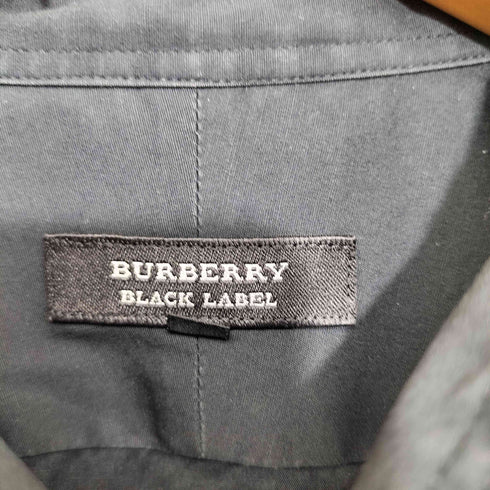 バーバリーブラックレーベル BURBERRY BLACK LABEL ポケットチェックデザイン ロングスリーブシャツ メンズ 2