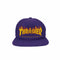 スラッシャー THRASHER 80-90S USA製 Flame Logo 6 Panel Cap 紫 フレイムロゴ 6パネルキャップ オールドスケート メンズ