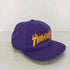 スラッシャー THRASHER 80-90S USA製 Flame Logo 6 Panel Cap 紫 フレイムロゴ 6パネルキャップ オールドスケート メンズ