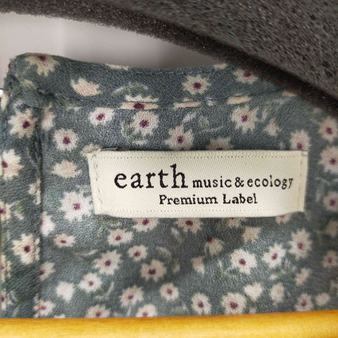 アースミュージックアンドエコロジー プレミアムレーベル earth music&ecology premium Label フラワーフロントシャーリングワンピース レディース FREE