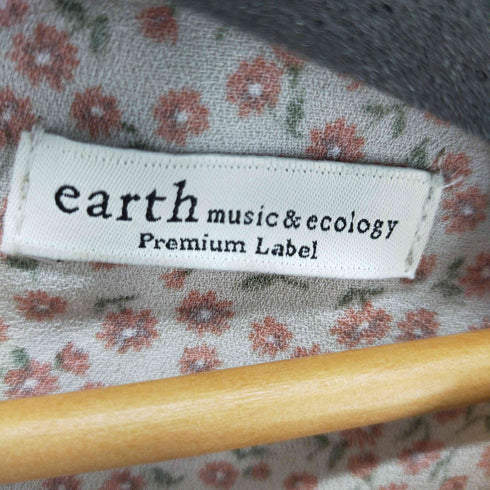 アースミュージックアンドエコロジー プレミアムレーベル earth music&ecology premium Label フラワーフロントシャーリングワンピース レディース FREE