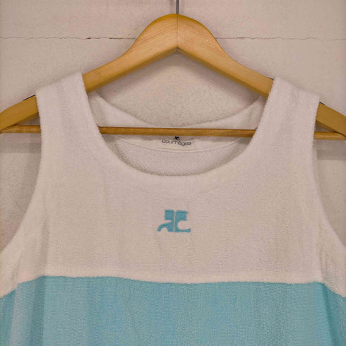 クレージュ courreges タオル地ノースリーブワンピース レディース