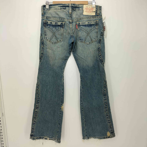トルネードマート TORNADO MART 00S y2k rare japanese スタッズデザイン デニムフレアパンツ メンズ M