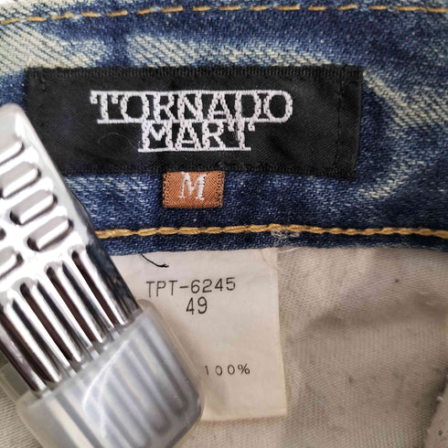 トルネードマート TORNADO MART 00S y2k rare japanese スタッズデザイン デニムフレアパンツ メンズ M