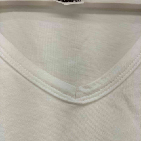 ザノースフェイス THE NORTH FACE ロゴ プリント Vネック S/S Tシャツ レディース import:M