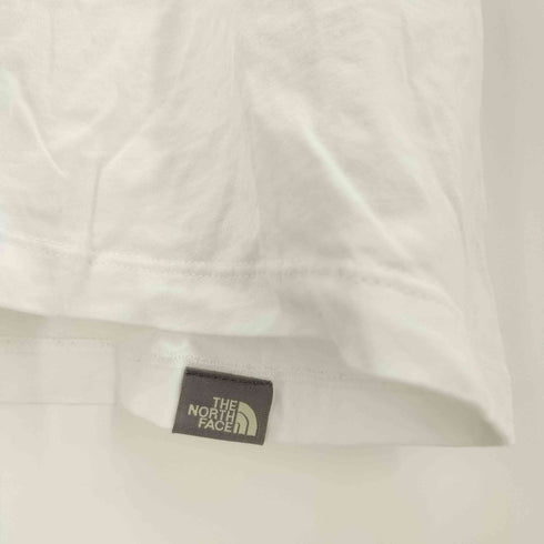 ザノースフェイス THE NORTH FACE ロゴ プリント Vネック S/S Tシャツ レディース import:M