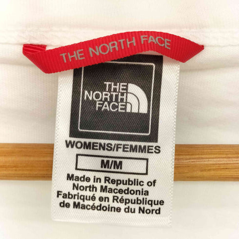 ザノースフェイス THE NORTH FACE ロゴ プリント Vネック S/S Tシャツ レディース import:M