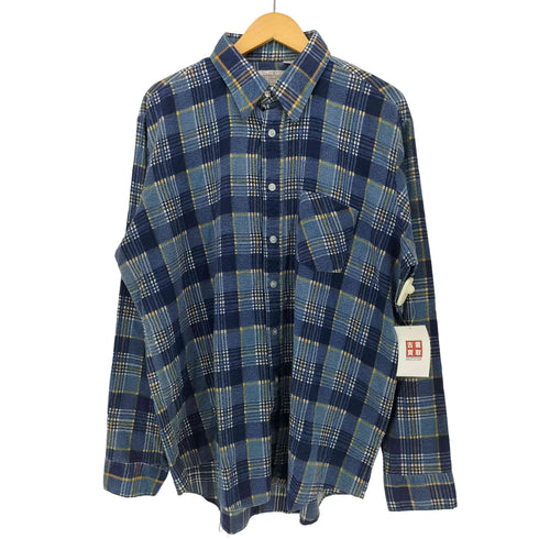 シアーズ Sears 70~80s PERMA-PREST コットンポリ チェックネルシャツ メンズ JPN:XL