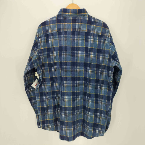 シアーズ Sears 70~80s PERMA-PREST コットンポリ チェックネルシャツ メンズ JPN:XL
