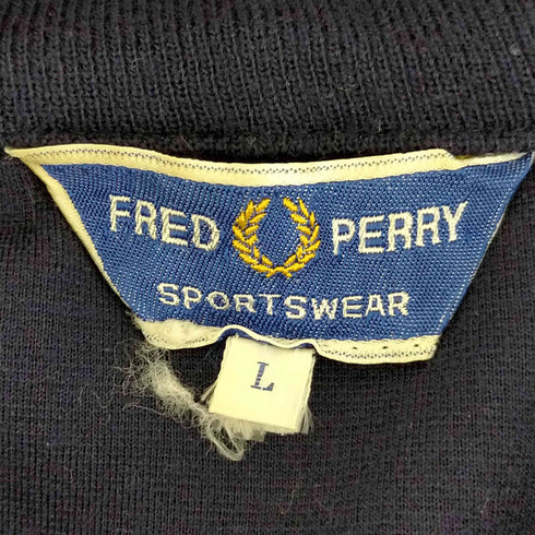 フレッドペリー FRED PERRY 70s~80s ロゴ刺繍 アームライン トラックジャケット メンズ JPN:L