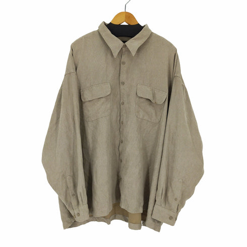 ヴァンヒューゼン VANHEUSEN 2ポケットスウェードシャツ XXXL メンズ 3XL