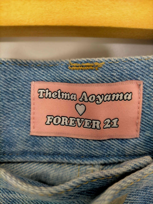 フォーエバー21 FOREVER 21 Theelma Aoyama ビジューデニムパンツ レディース import:L
