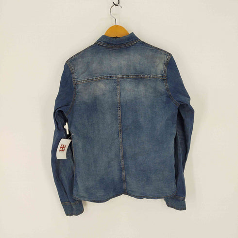 ジープ JEEP 三角タグ L/S デニムシャツ パッチワーク メンズ JPN:L