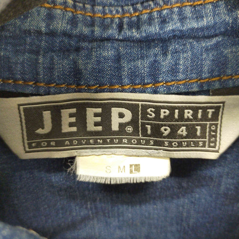 ジープ JEEP 三角タグ L/S デニムシャツ パッチワーク メンズ JPN:L