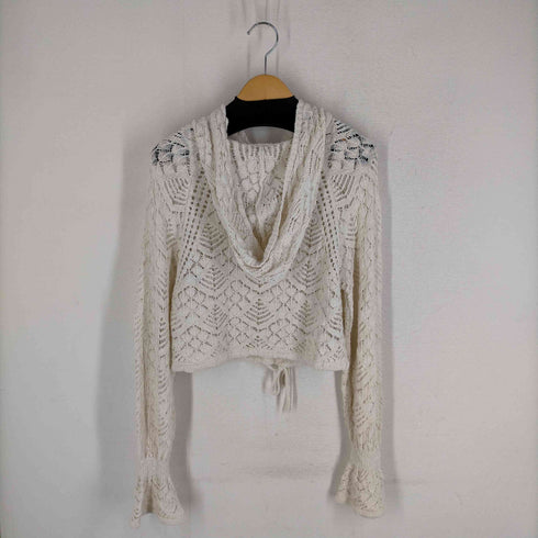 ザラ ZARA ドロスト レースニットトップス レディース import:S