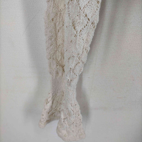 ザラ ZARA ドロスト レースニットトップス レディース import:S