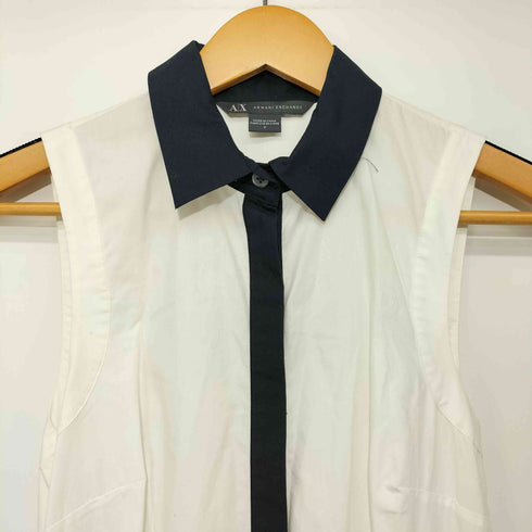 アルマーニエクスチェンジ ARMANI EXCHANGE ノースリーブクレリックシャツワンピース レディース 0