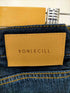 ボンルシール BONLECILL カラーステッチロールアップハイウエストデニムパンツ レディース JPN:S