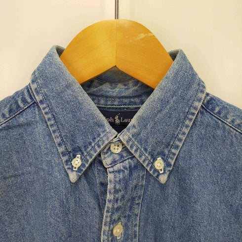 ラルフローレン RALPH LAUREN ポニー刺繍 ロングスリーブ ボタンシャツ メンズ import:M