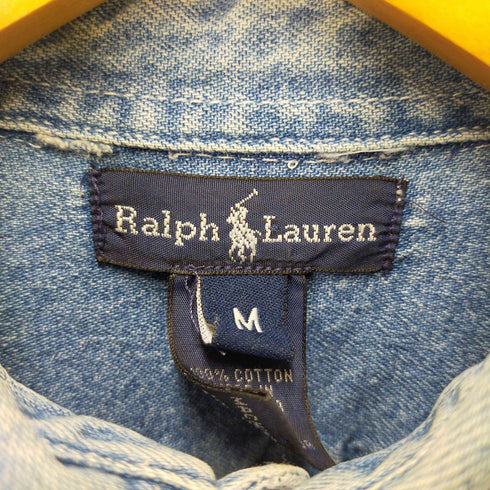 ラルフローレン RALPH LAUREN ポニー刺繍 ロングスリーブ ボタンシャツ メンズ import:M