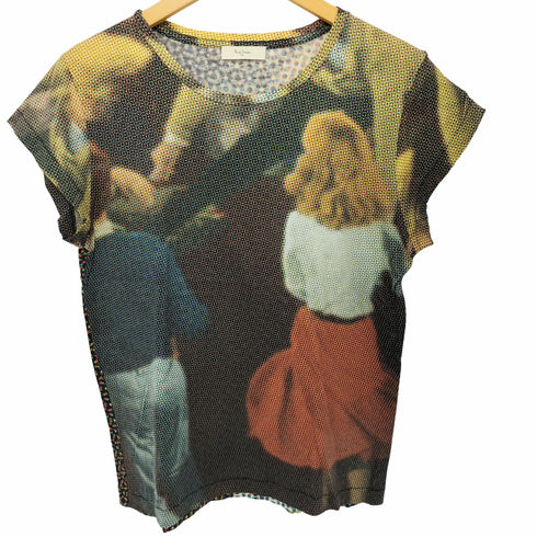 ポールスミスロンドン Paul Smith LONDON モザイクドット マルチカラー クルーネックTシャツ レディース import:M