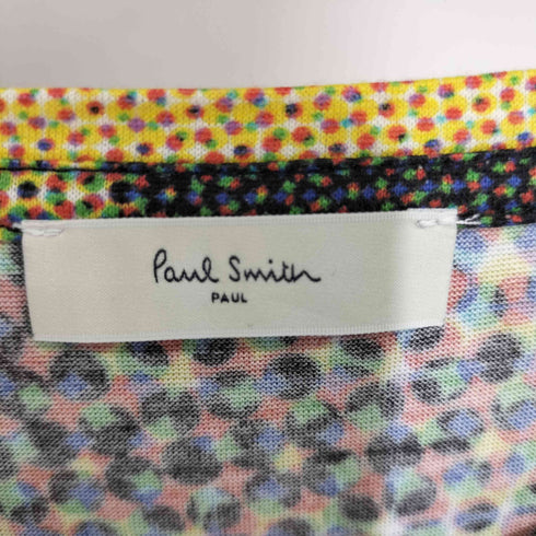 ポールスミスロンドン Paul Smith LONDON モザイクドット マルチカラー クルーネックTシャツ レディース import:M