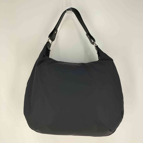 ロンシャン LONGCHAMP レザーロゴプレート サイドロゴテープ ナイロンワンショルダーバッグ トートバッグ レディース