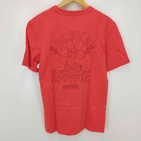 プーマ PUMA ショートスリーブクルーネックプリントTシャツ レディース import:XS