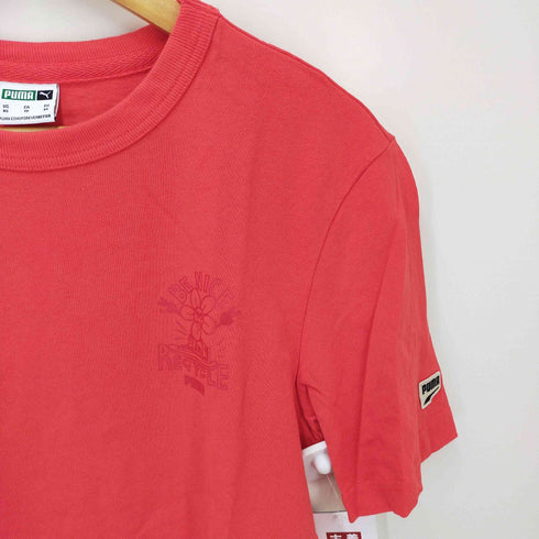 プーマ PUMA ショートスリーブクルーネックプリントTシャツ レディース import:XS