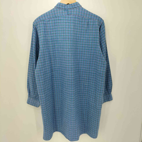 アーメン ARMEN 60-70s チェック柄 グランパシャツ プルオーバー ロングスリーブシャツ メンズ