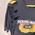 ファッキンオーサム FUCKING AWESOME ダメージ加工 フロントロゴ ピクセル アイ S/S Tシャツ メンズ import:XL
