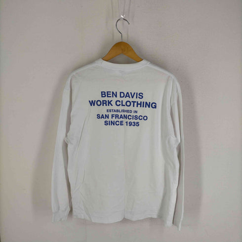 ベンデイビス BEN DAVIS 刺しゅうクルーネックカットソー メンズ JPN:L