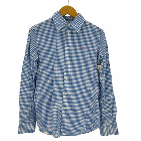 ラルフローレン RALPH LAUREN ギンガムチェックボタンダウンシャツ レディース JPN:4